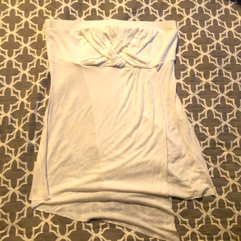 Bebe strapless handkerchief top Size M